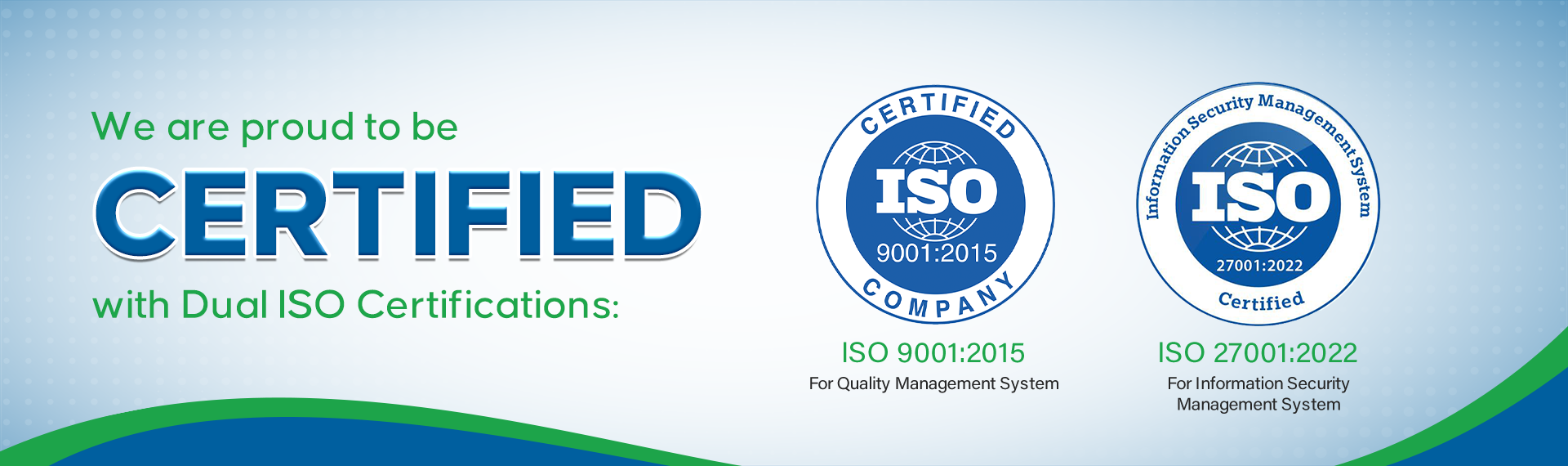 Dual ISO Certification